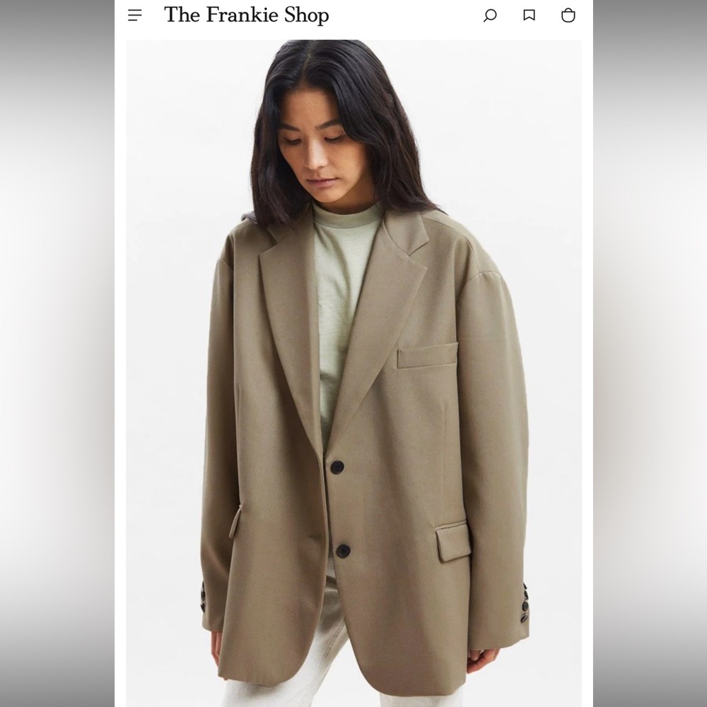 Brand new the Frankie Shop oversized boyfriend blazer!